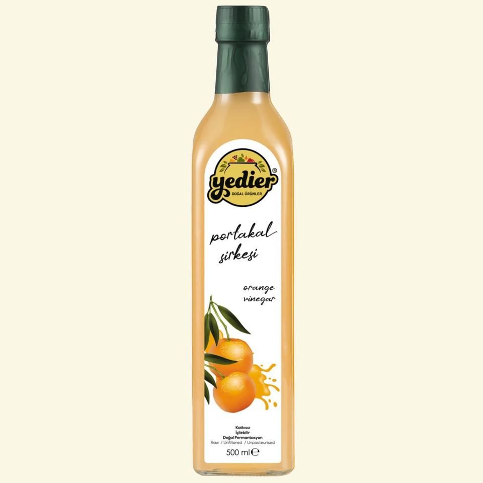 İçilebilir Doğal Fermantasyon Katkısız Portakal Sirkesi 500ml