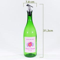 Anneler Günü Konseptli Hediyelik Yağdanlık Sosluk Sirkelik 750 ml Akıtıcılı Çimen Yeşili